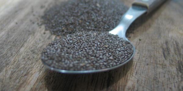 spoonful of chia seeds